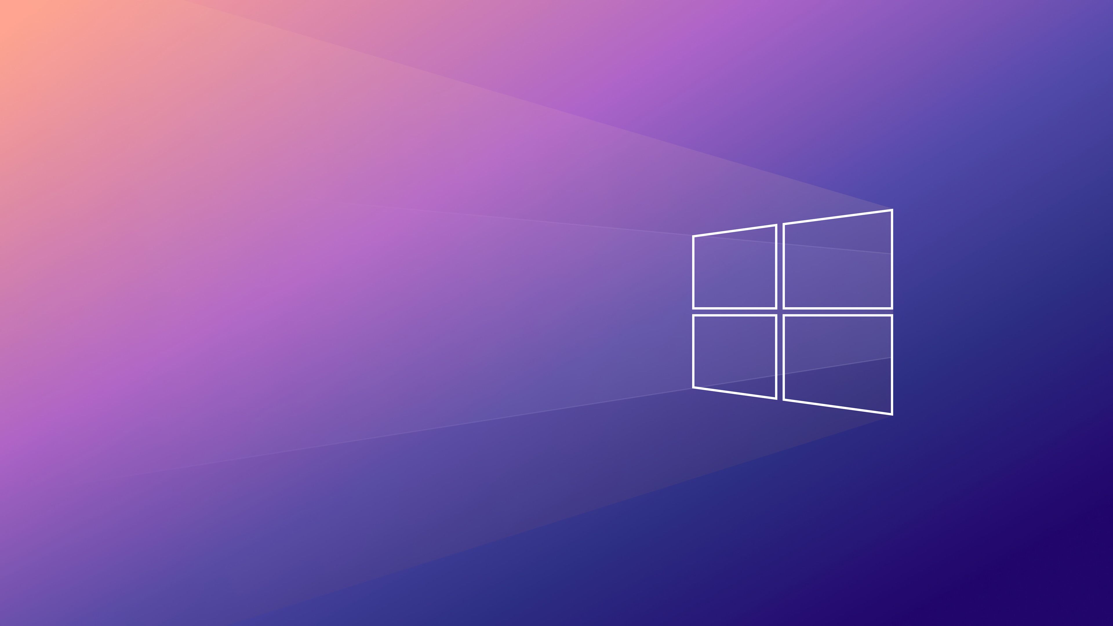 3840x2160 Windows 10 Purple Gradient Background Wallpaper 4K 8K HD PC