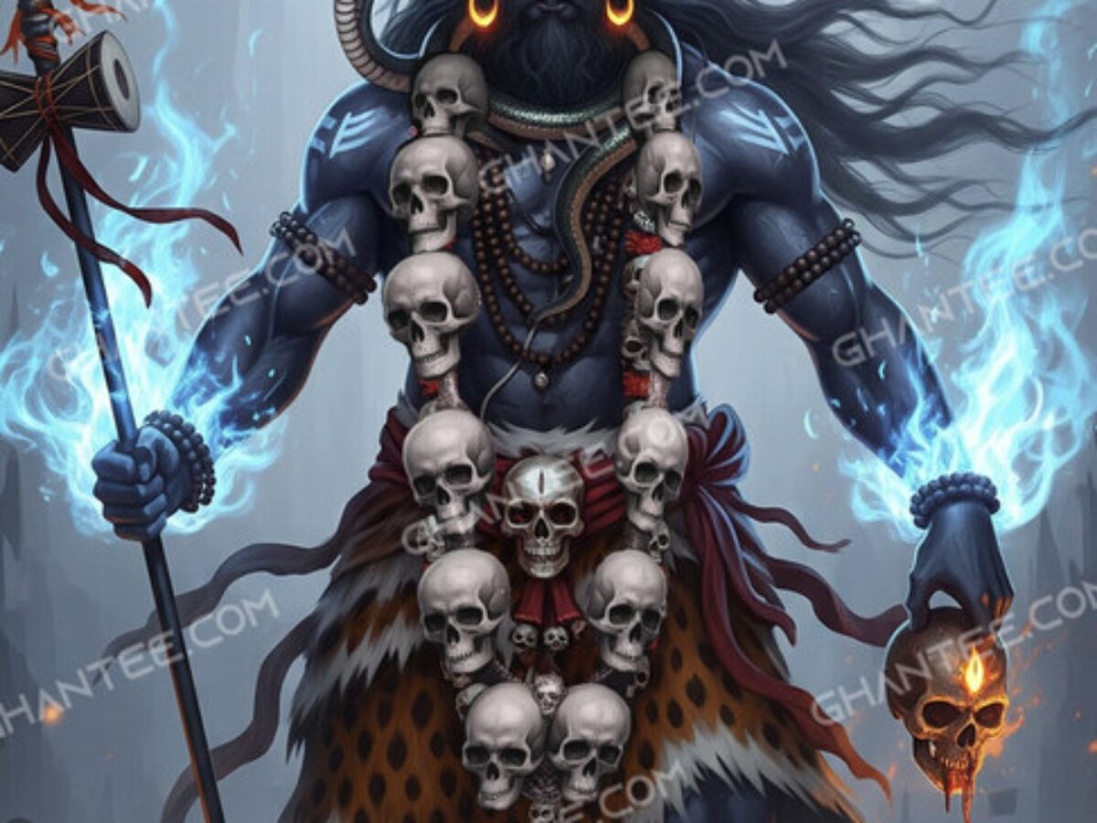 1200x900 kaal bhairav 4k phone wallpaper of Ghantee