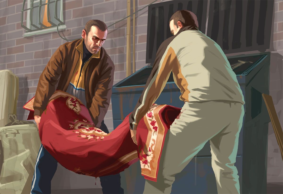 1200x826 GRAND THEFT AUTO IV: Official Art, Illustrations, Box Art