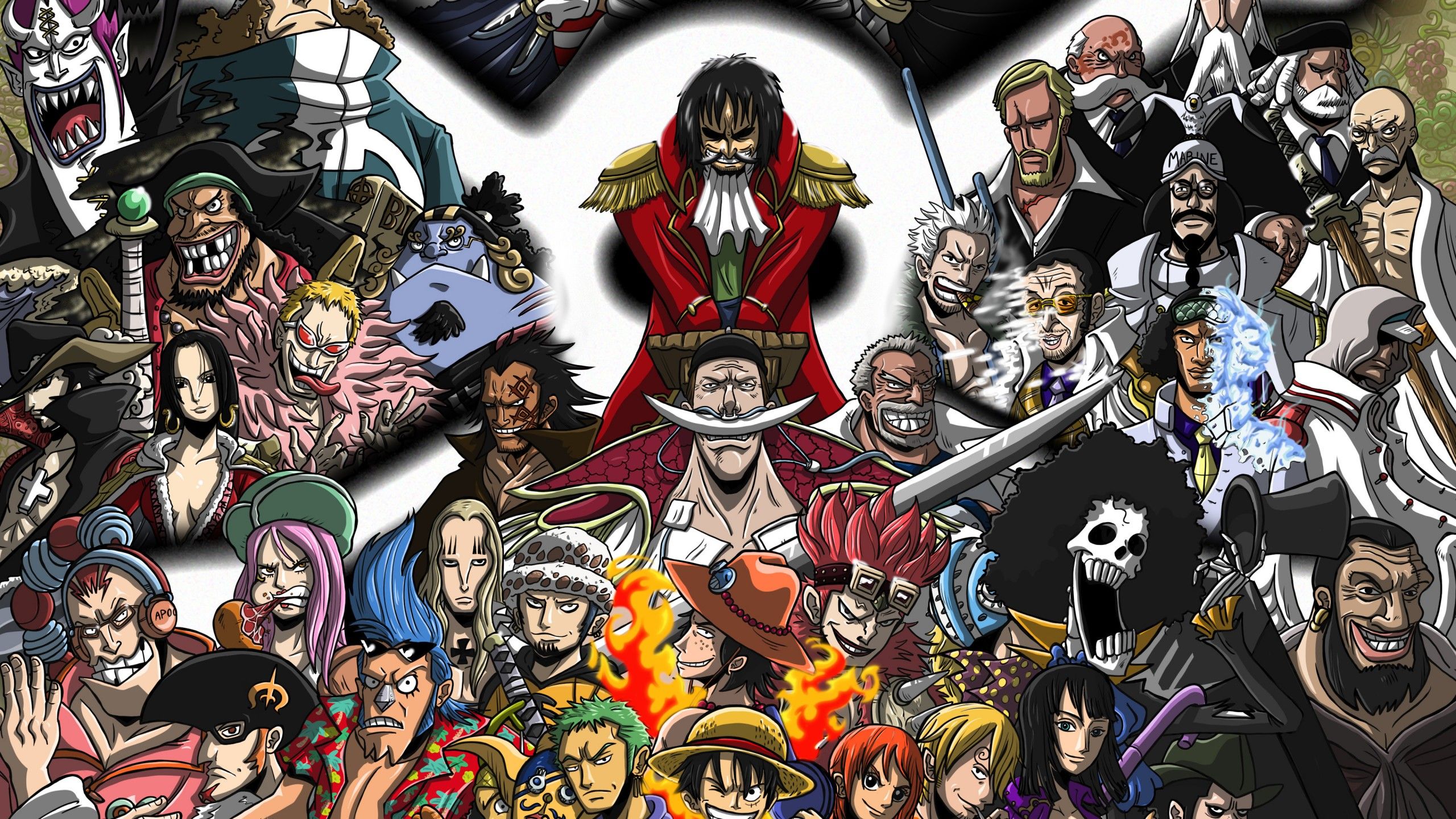 2560x1440 One Piece Characters Of One Piece 4K HD Anime Wallpaper