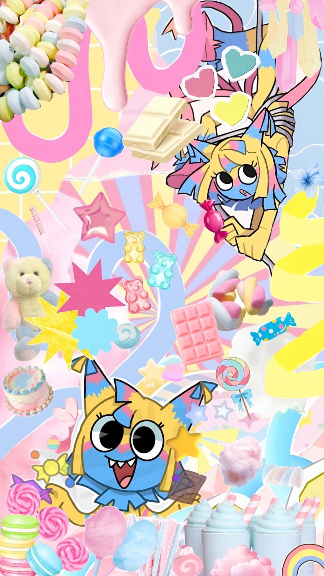 1080x1920 Download Dandys World Candy Adventure Wallpaper