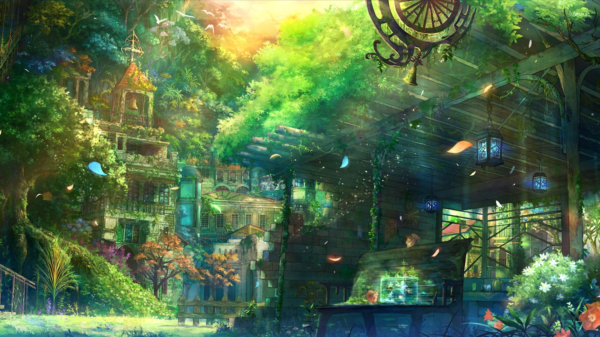 1920x1080 Cottagecore Anime Wallpaper