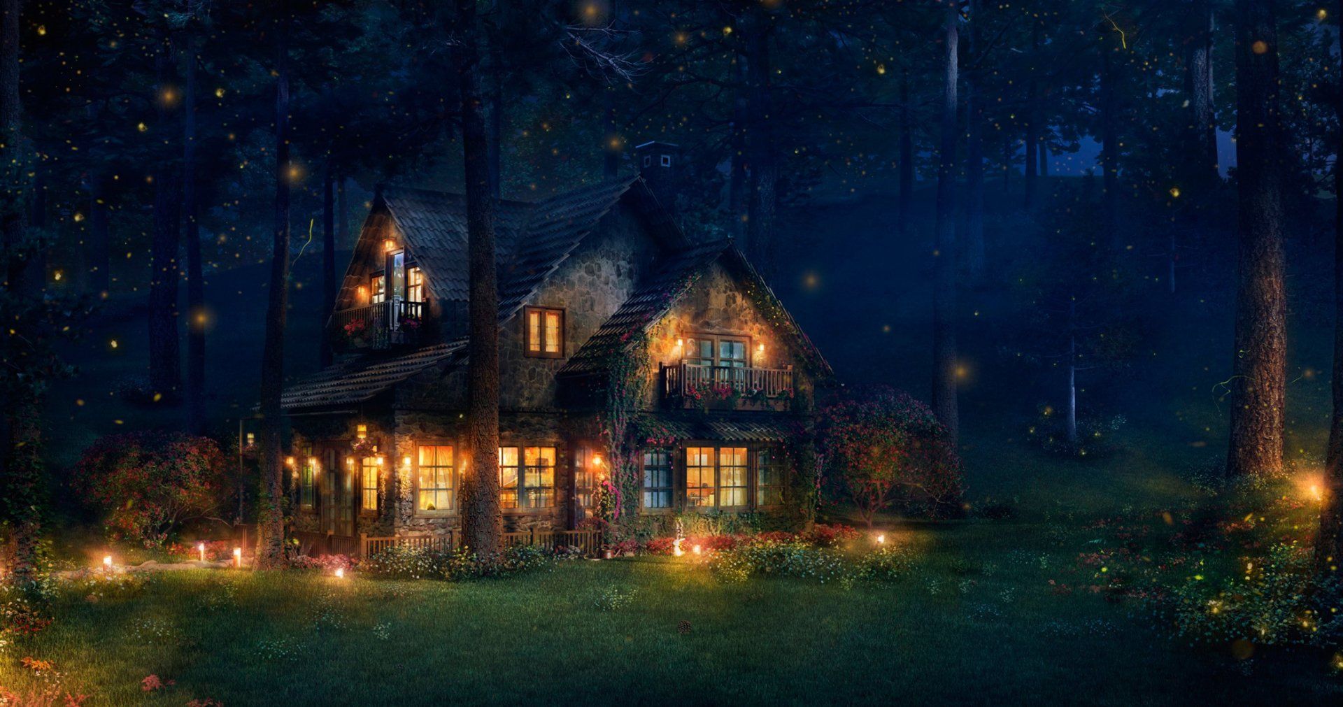 1920x1011 Enchanted Forest Cottage