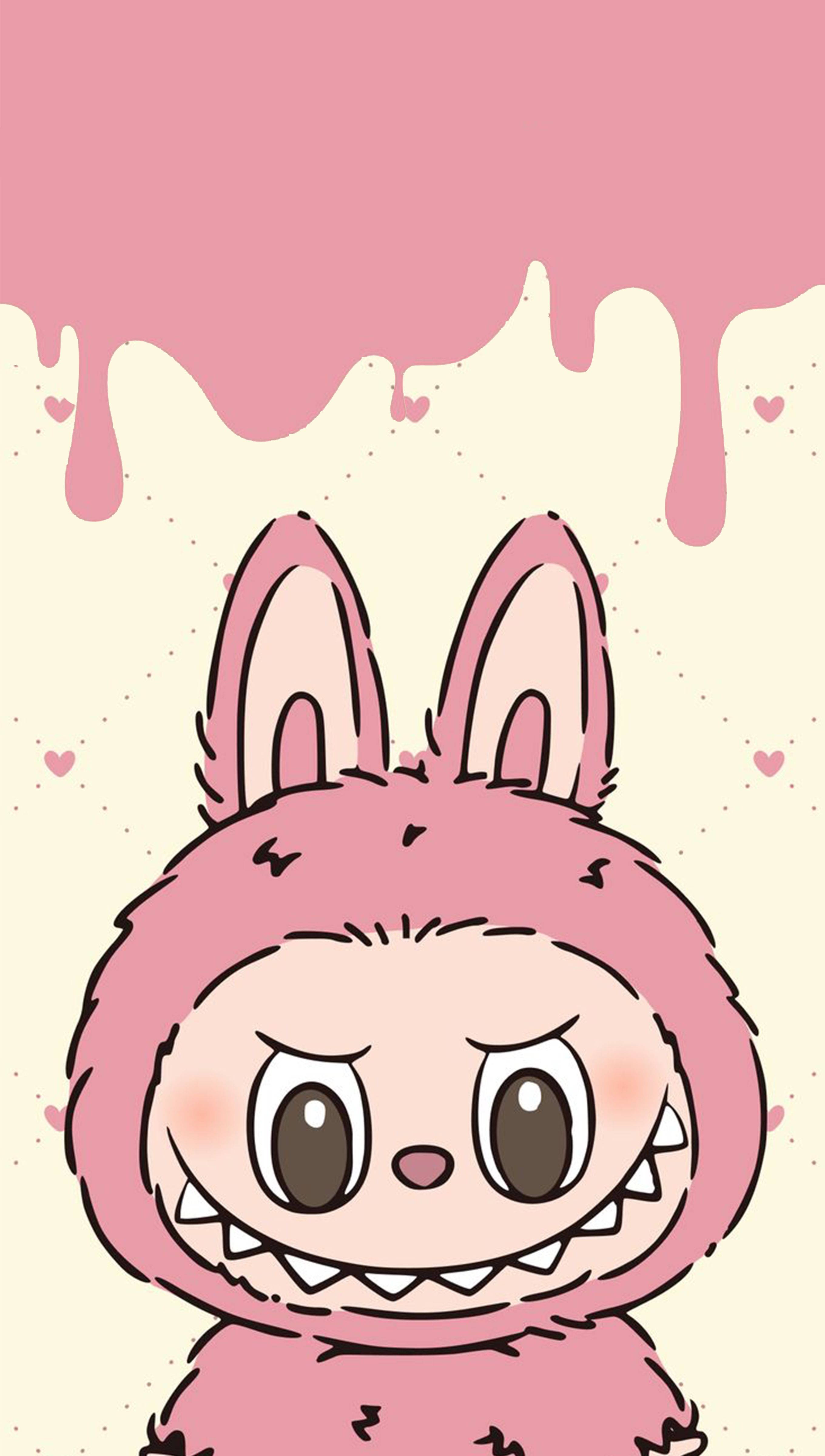 2720x4800 Pink Labubu: Cheeky Phone Wallpaper