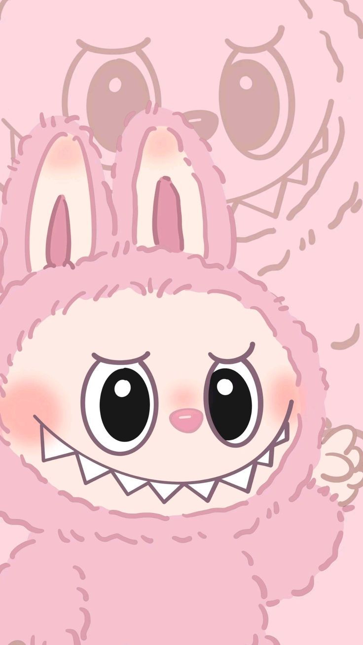 736x1308 Pink Labubu Wallpaper