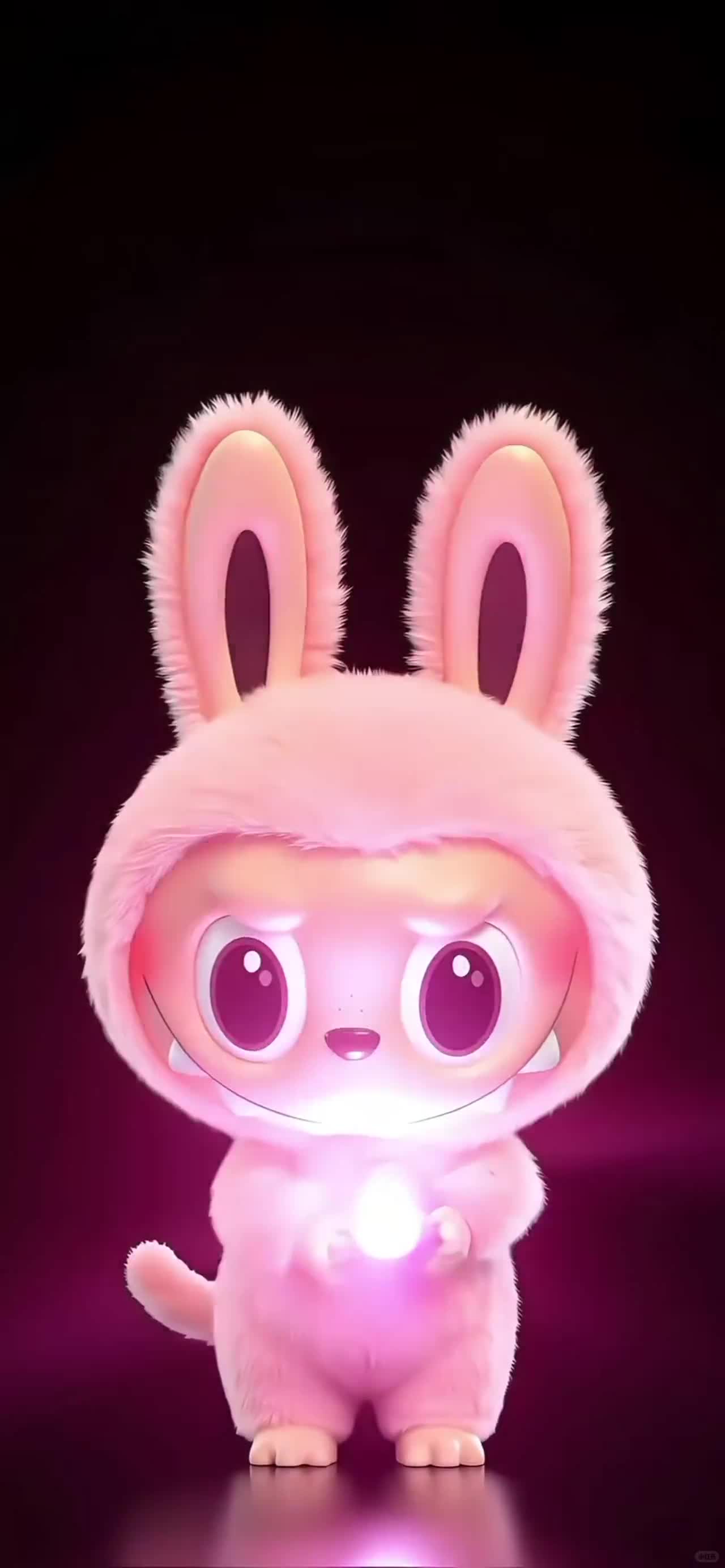 1280x2768 Labubu Pink Wallpaper