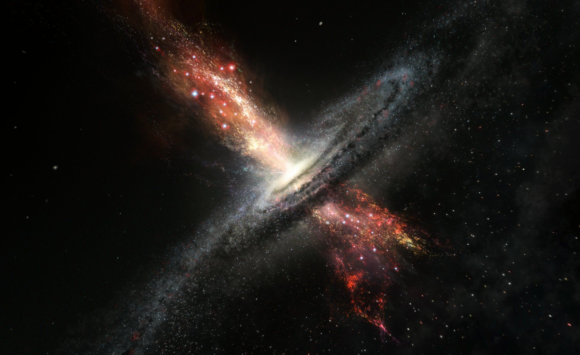 1920x1176 Galactic Black Hole Fury Ultra HD Sci Fi Space Wallpaper By ESOx3240