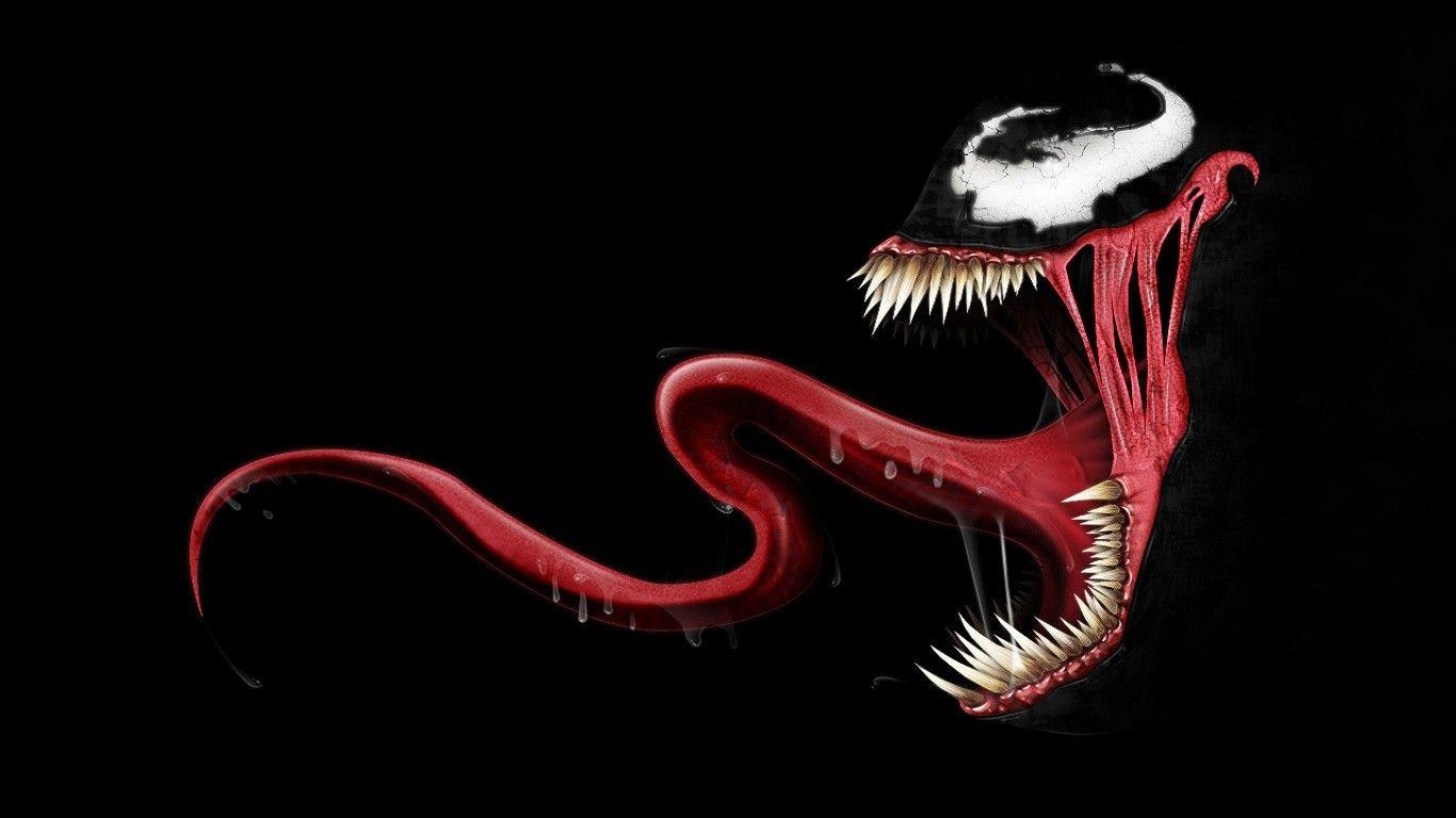 1366x768 #Marvel Comics, #teeth, #tongues, #Spider Man, #simple