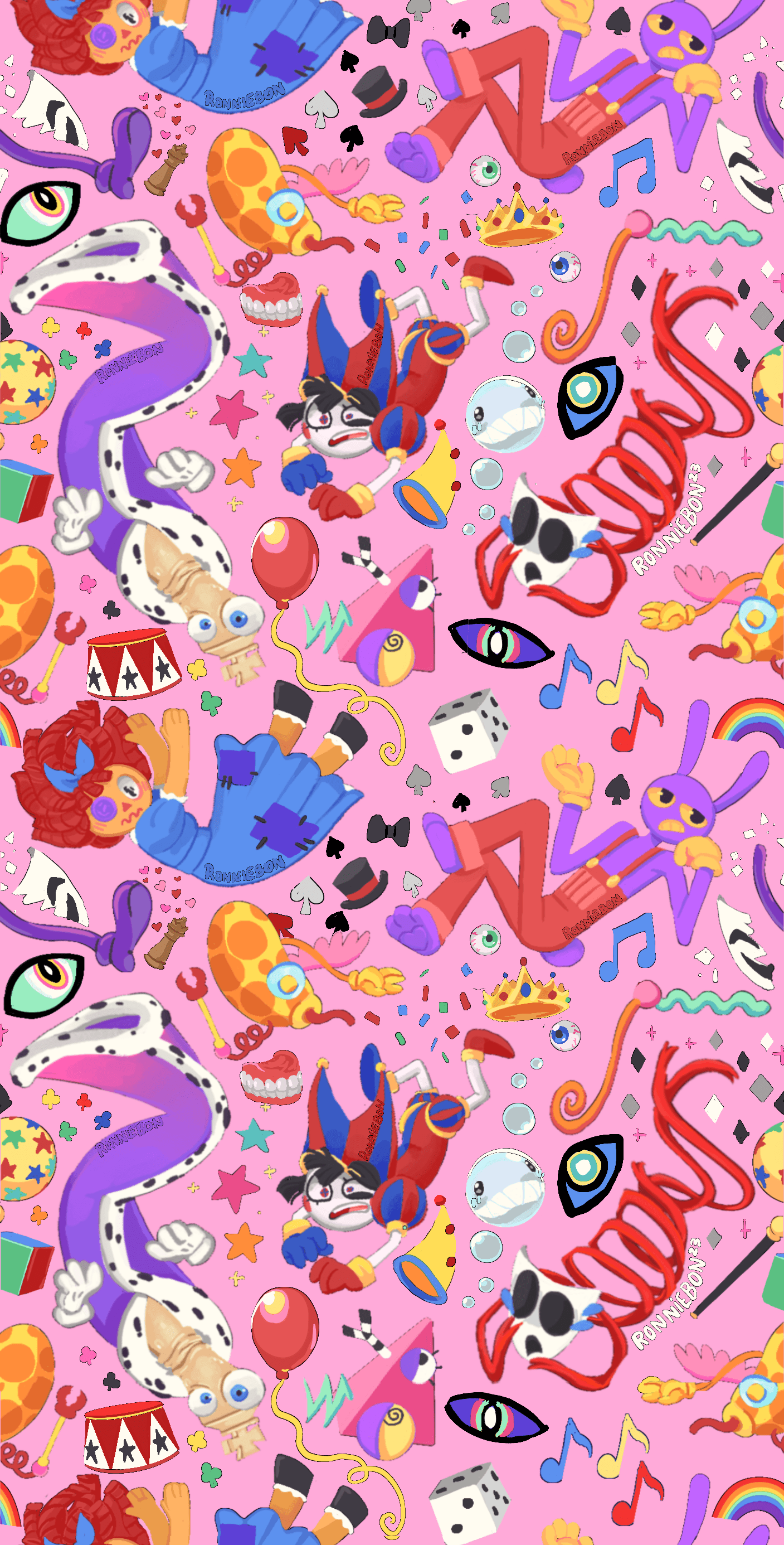 1407x2771 The Amazing Digital Circus Phone Wallpaper