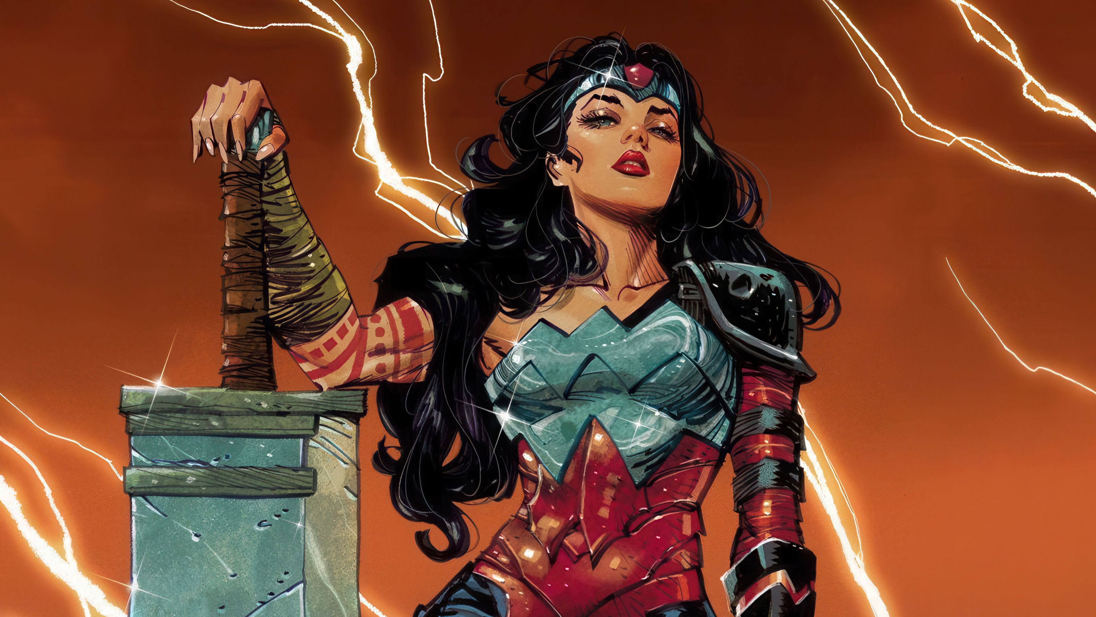 3840x2160 Absolute Wonder Woman Sword DC Wallpaper 4K HD PC b
