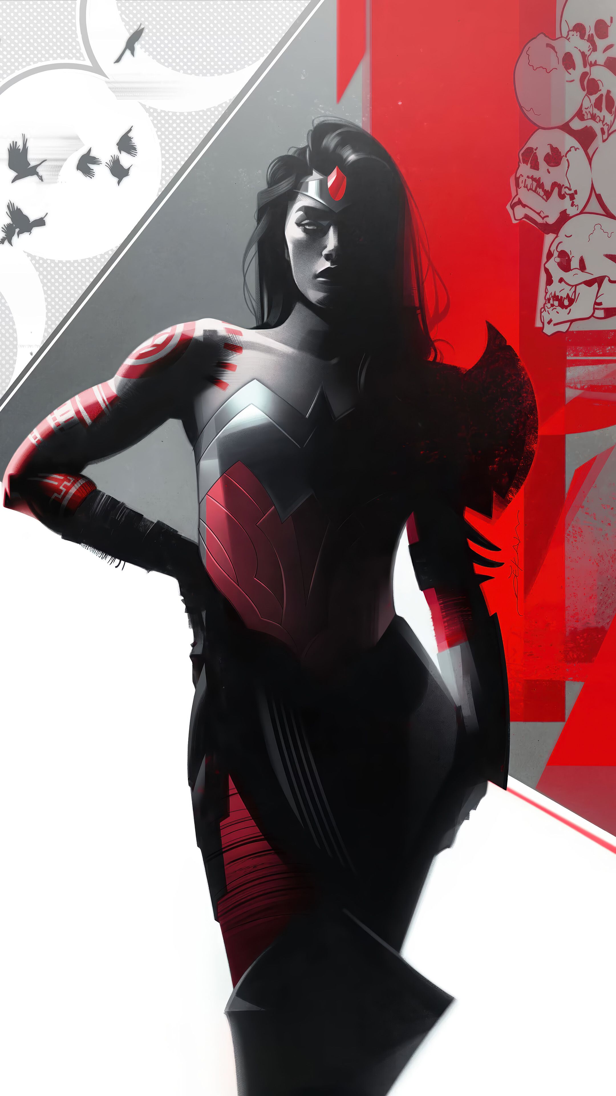 2160x3840 Absolute Wonder Woman Comics 4K Wallpaper iPhone HD Phone b