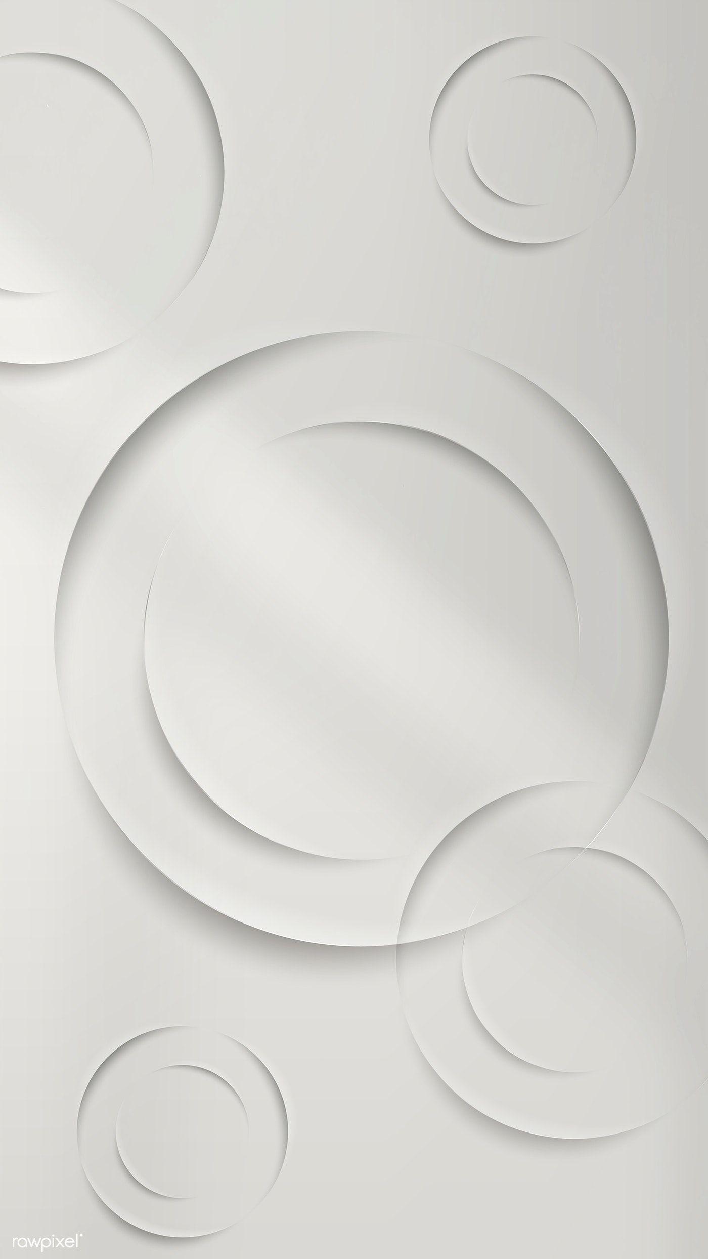 1400x2488 Download premium vector of White circles with drop shadow mobile
