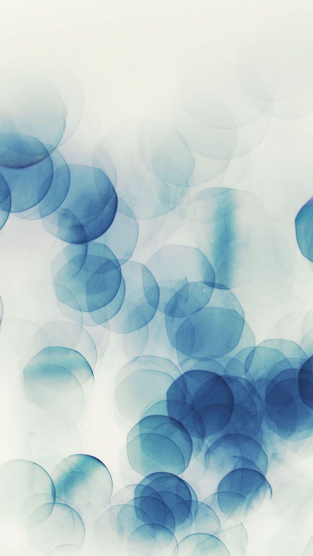1080x1920 Blue White Bokeh Circles Android Wallpaper free download