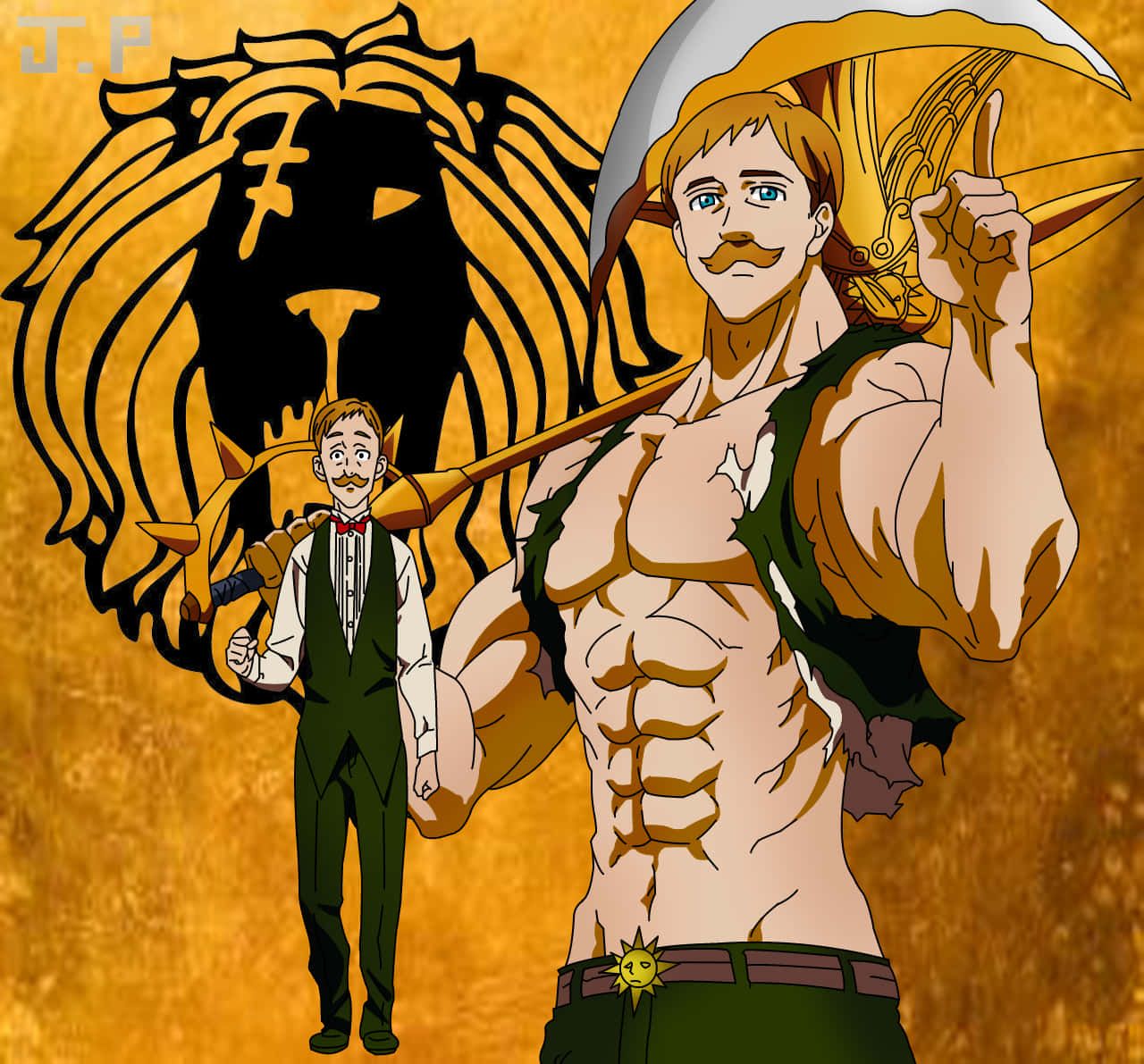 1280x1191 Download The sin of pride, Escanor