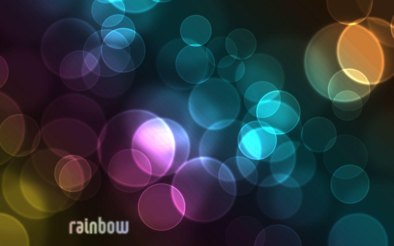 1280x800 Abstract Colorful Circles Over The Rainbow Customity 95500