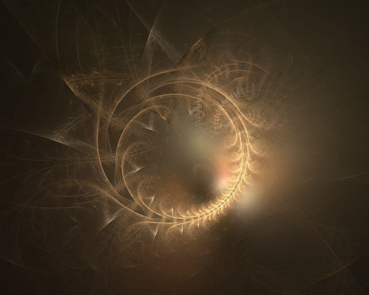 1280x1024 Dark, Circles, Lines, Smoke HD wallpaper