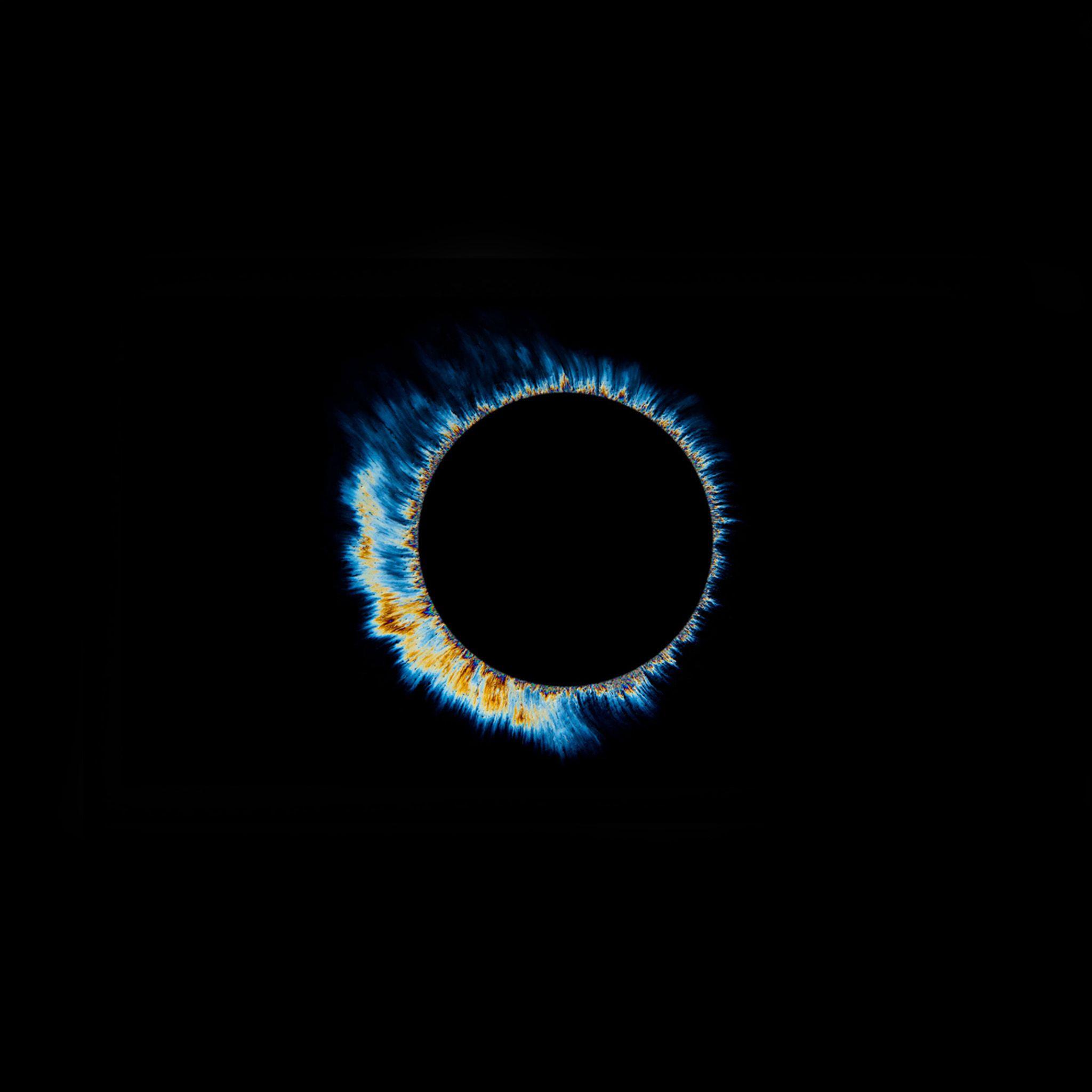 2048x2048 Light circle background art illustration dark iPad Air Wallpaper Free Download