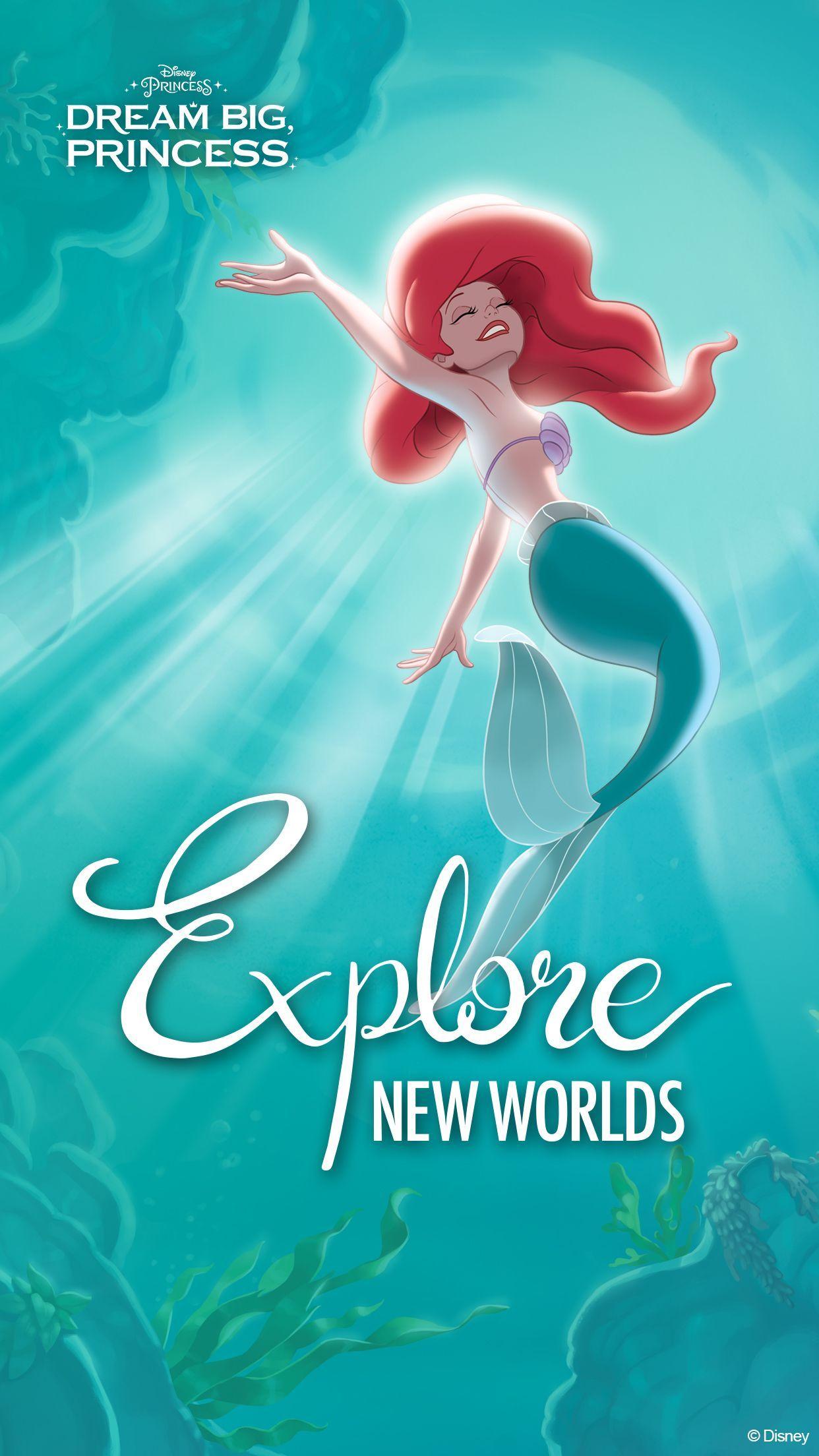 1242x2208 Download these inspirational 'Dream Big, Princess' wallpaper