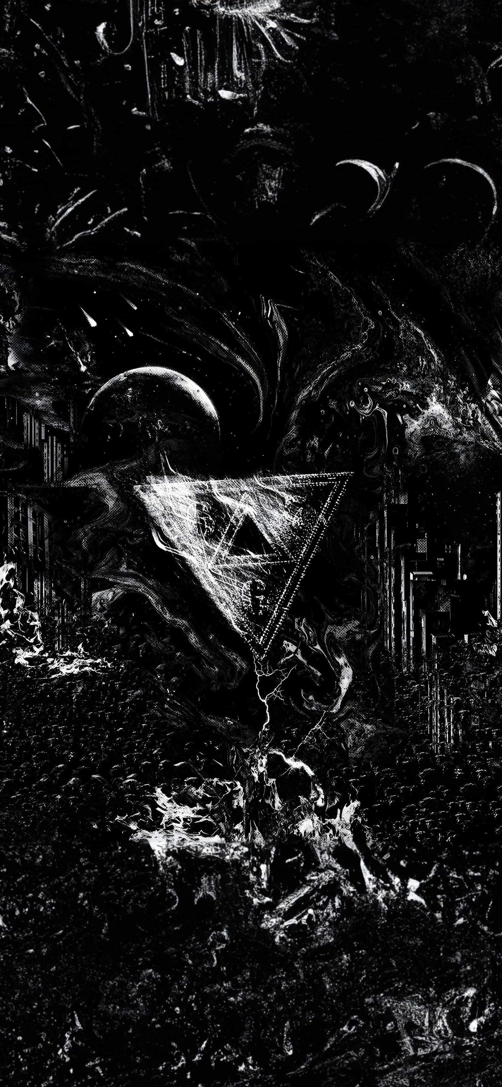 1681x3637 Dark Vibes: The Rap Rhythm Phone Wallpaper