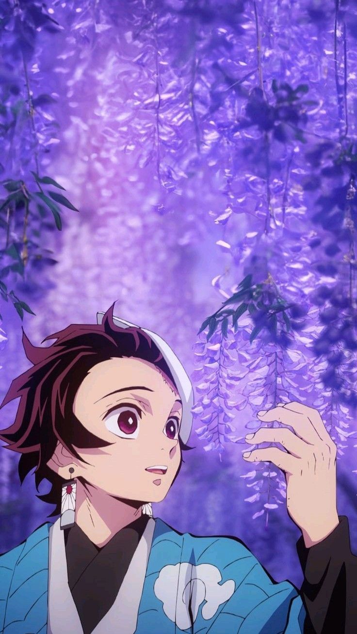 736x1308 tanjiro wallpaper