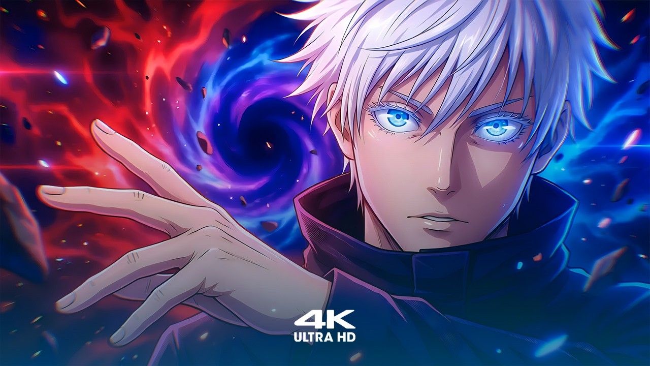 1280x720 Satoru Gojo Limitless Power 4K Live Wallpaper. Jujutsu Kaisen Screensaver