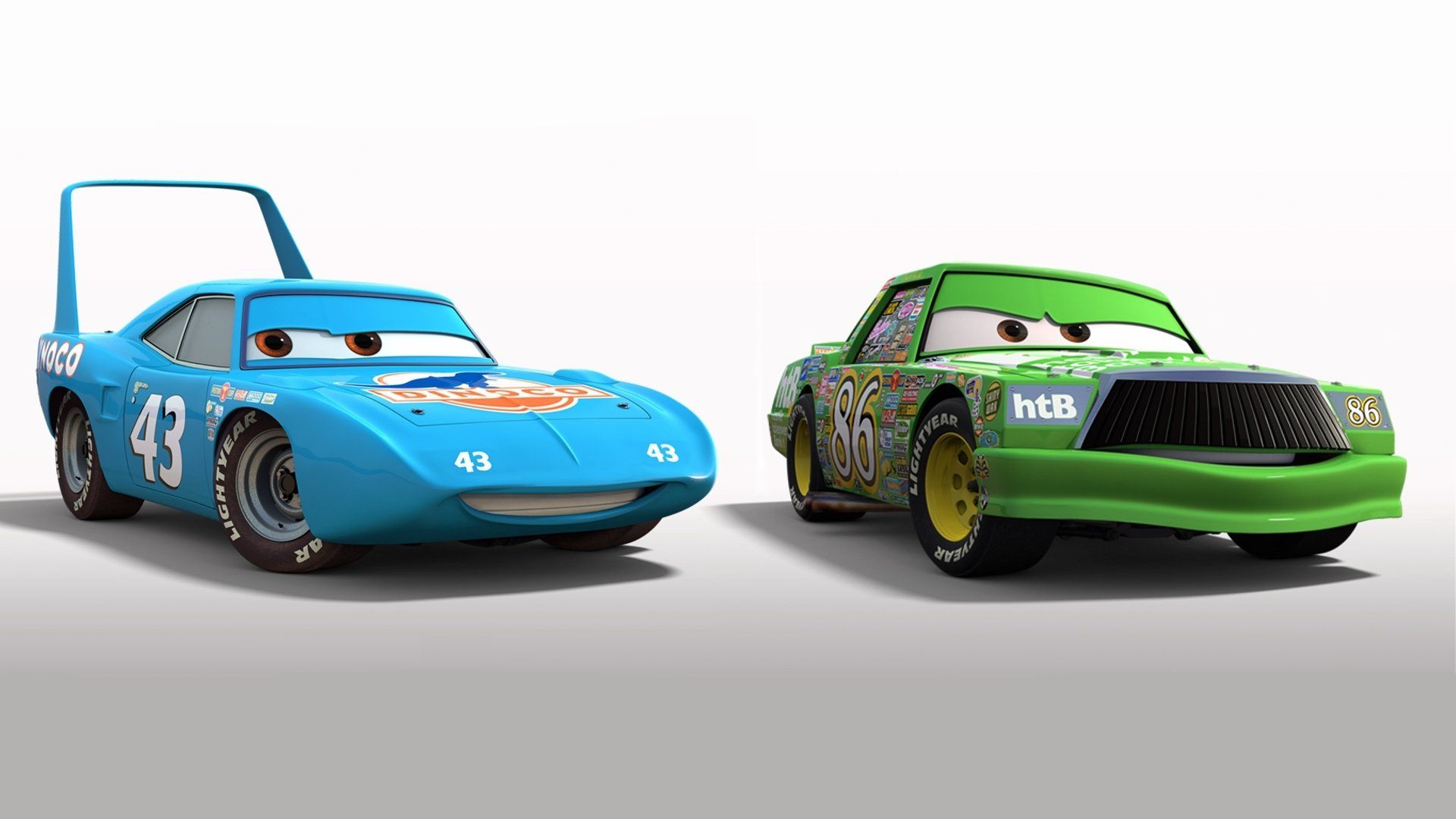 1920x1080 Cars HD: The King vs. Chick Hicks