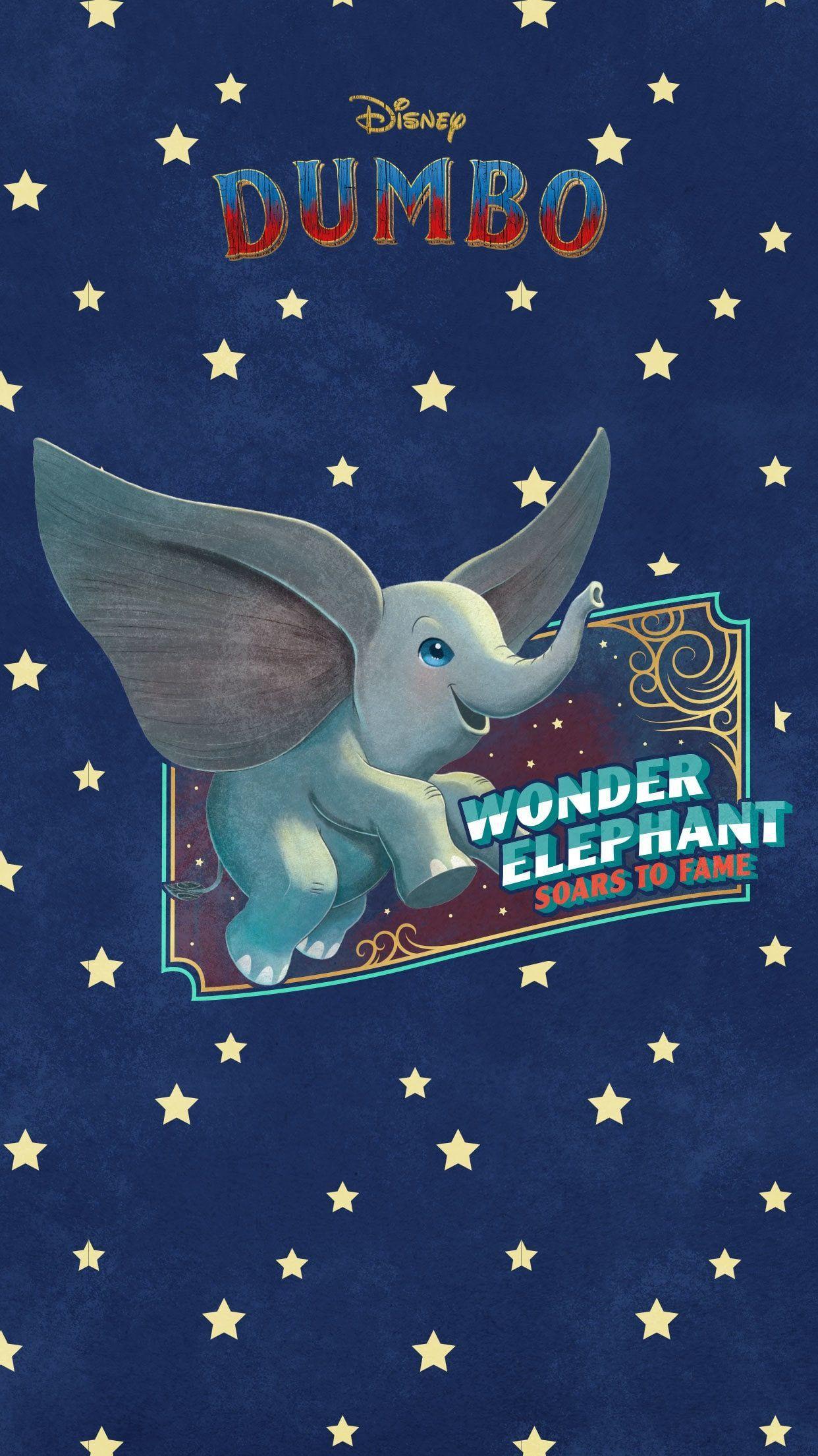 1242x2209 Dumbo Mobile Wallpaper. Disney dumbo, Cute cartoon wallpaper, Dumbo
