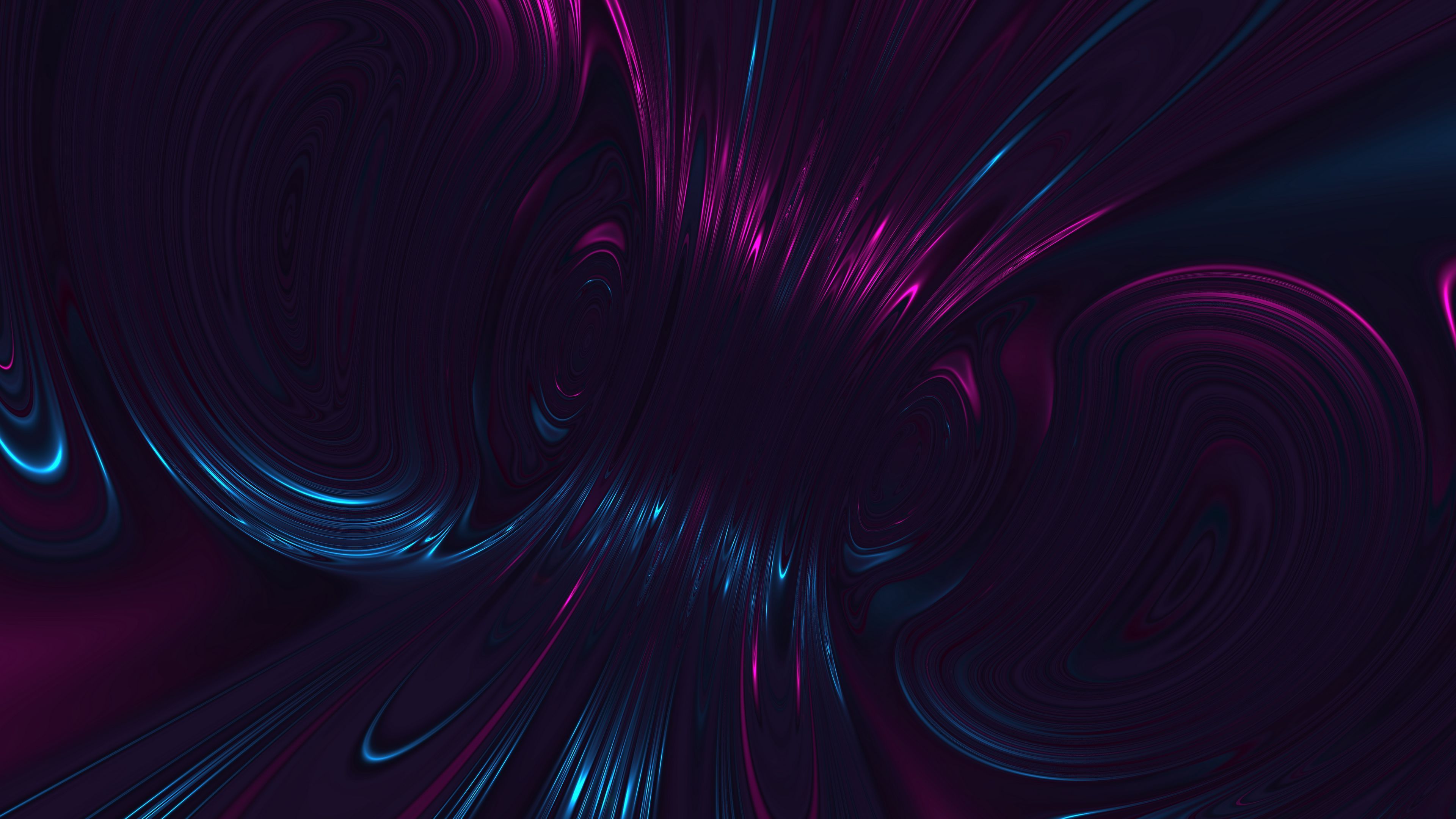 3840x2160 Download wallpaper 3840x2160 fractal, purple, dark, gleam, abstraction 4k uhd 16:9 HD background