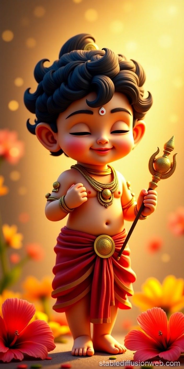 704x1408 Lord Murugan Baby Photo. Stable Diffusion Online