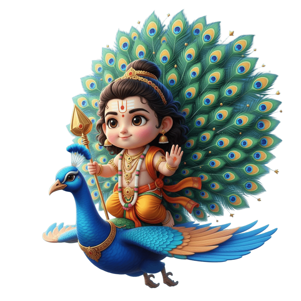 1024x1024 Ai baby murugan cartoon png sticker art image free uhd