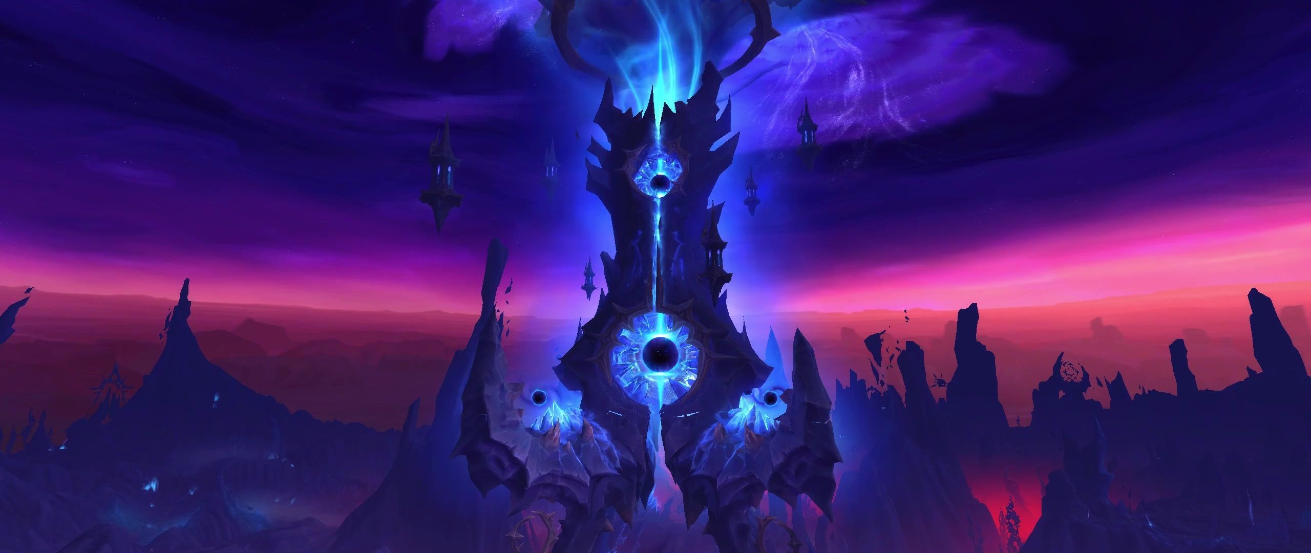 2560x1080 World Of Warcraft: Midnight Voidstorm Voidspire Live Wallpaper