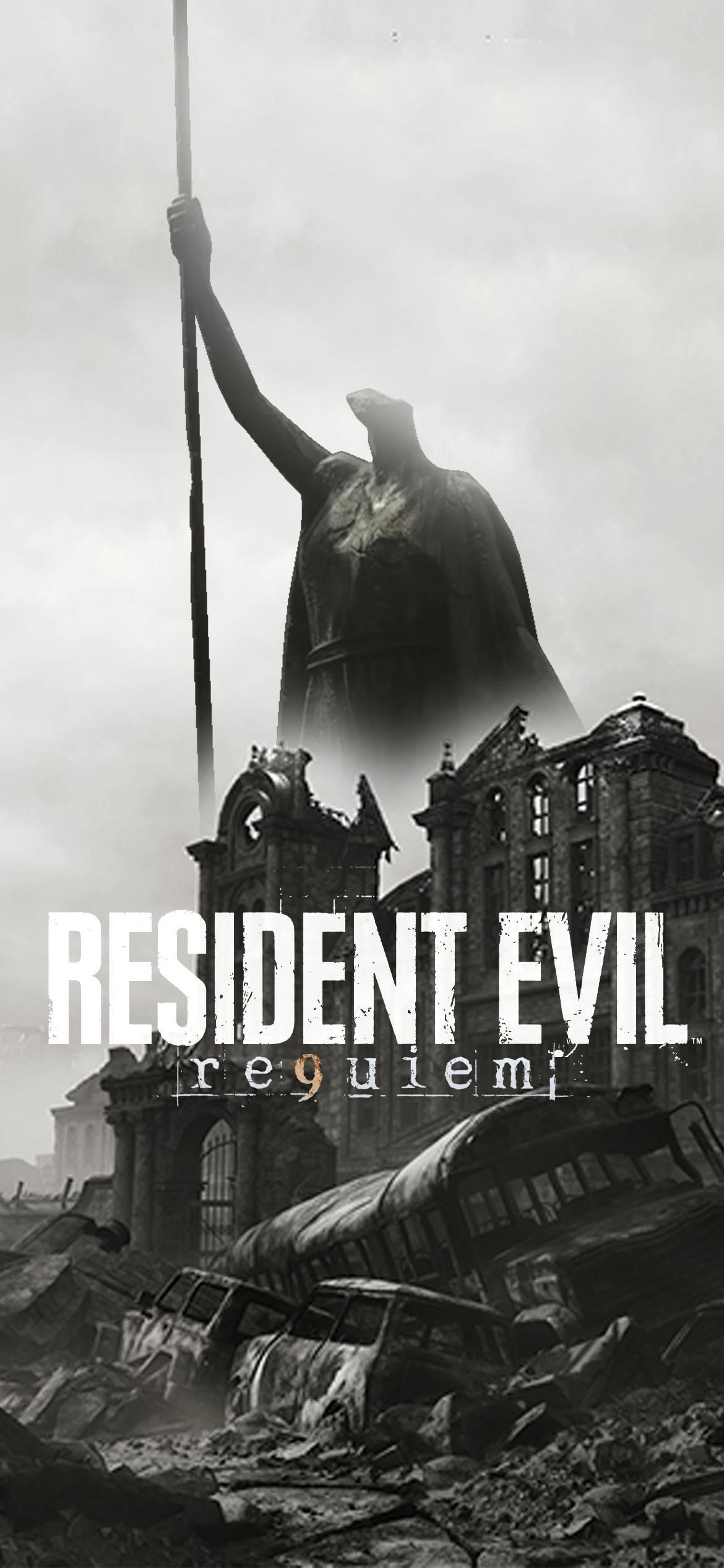 1170x2532 RE9 Destroyed RPD Phone Wallpaper