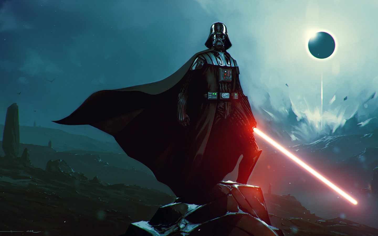 1440x900 Download Darth, Vader, Darth vader, Sith, Jedi, Anakin skywalker, Lightsaber Wallpaper in 1440x900 Resolution