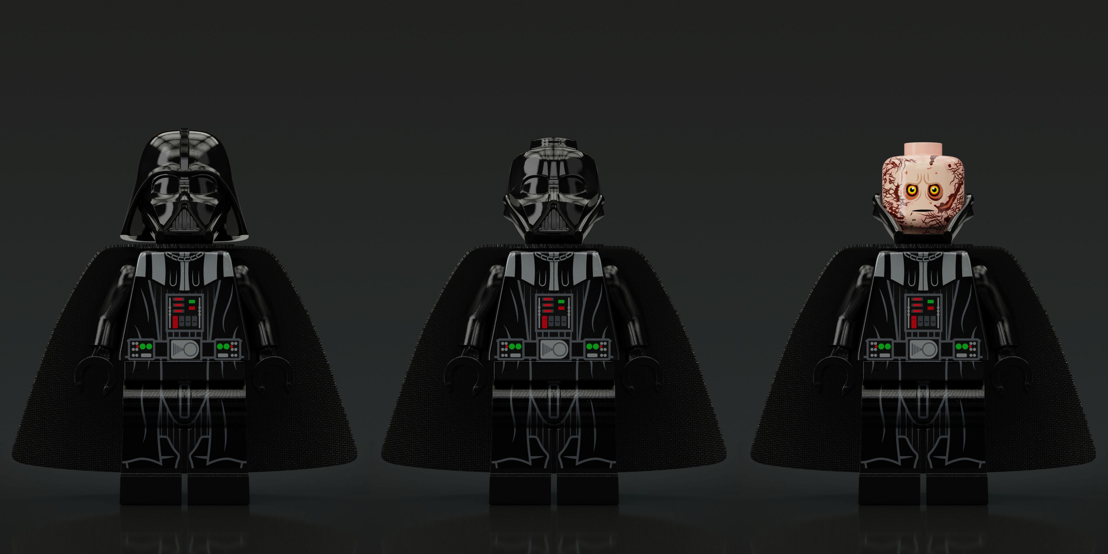 3600x1800 Desktop wallpaper: Lego, Products, Anakin Skywalker, Darth Vader 4K free download for PC. 451141