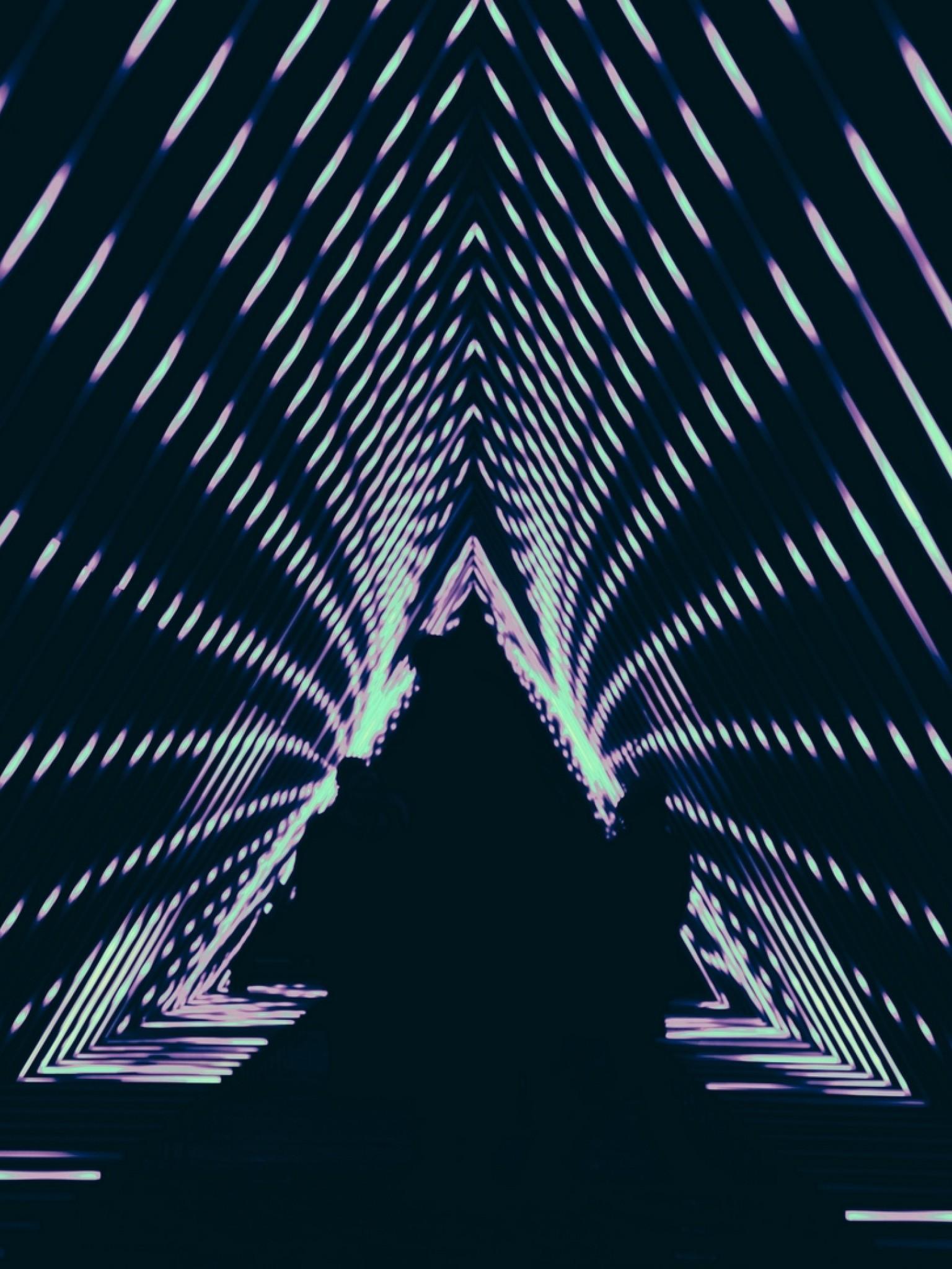 1536x2048 Dark Phone Geometric Wallpaper