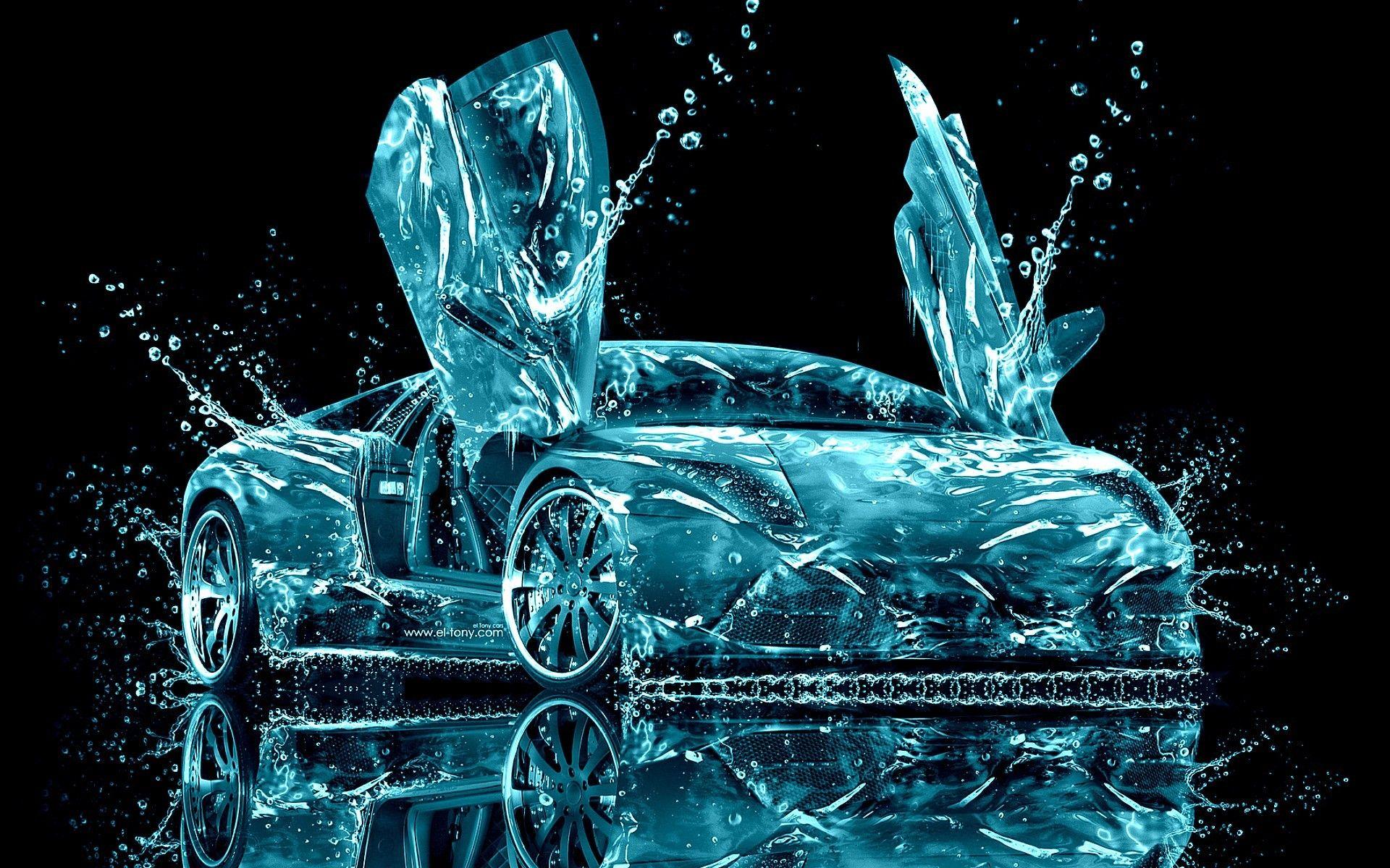 1920x1200 Lamborghini water abstract wallpaper. PC