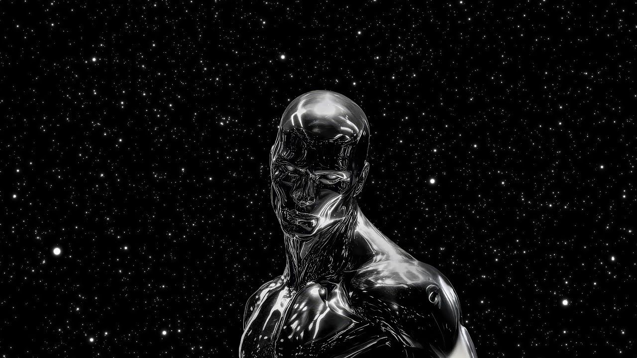 1280x720 Silver Surfer 4K 3840x2160p OLED Live Wallpaper 2026 NEW* 1 hour
