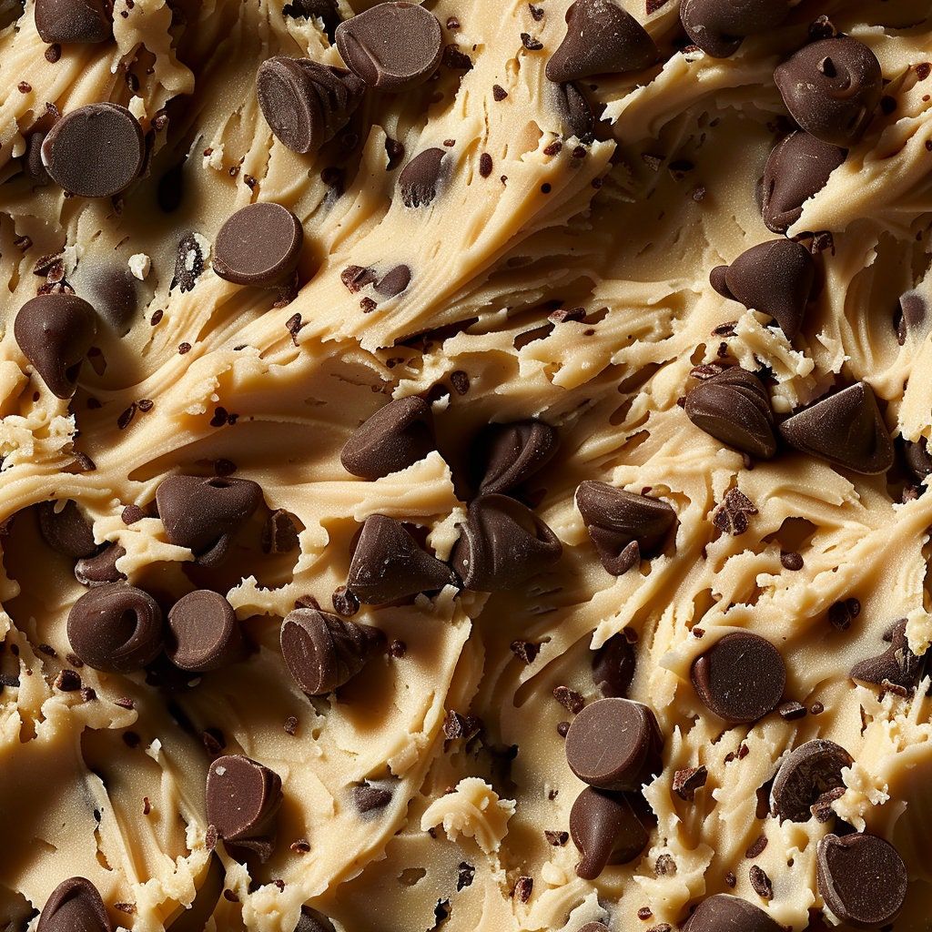 1024x1024 Chocolate Chip Cookie Dough: Stunning Seamless Tile Art for Background and Graphic Design Wallpaper Pattern Download