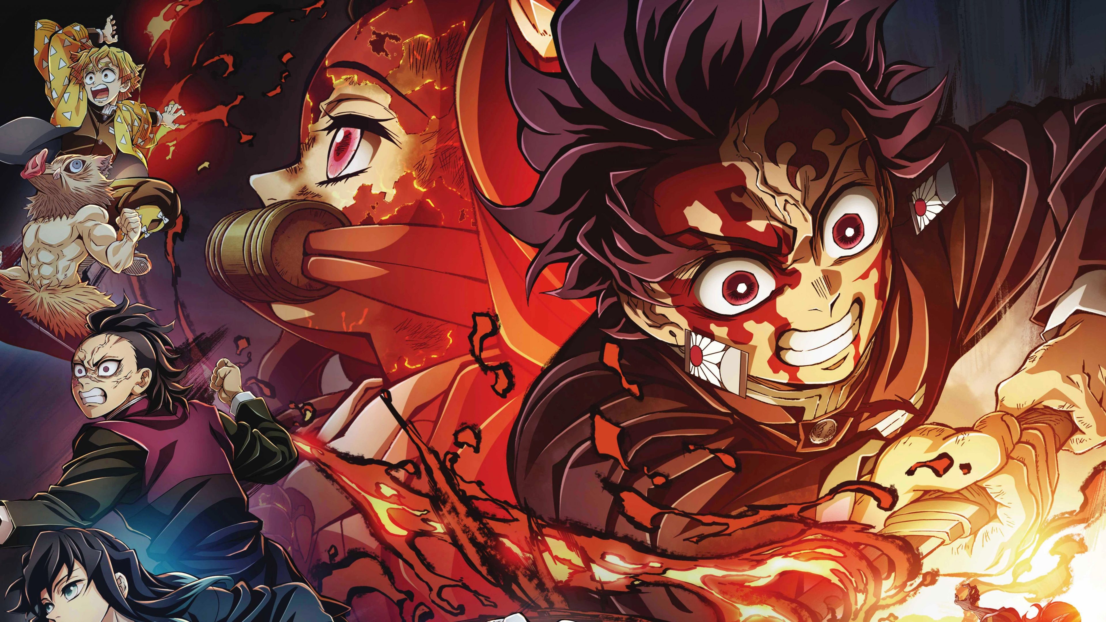 3840x2160 Demon Slayer: Kimetsu no Yaiba Hashira Training Arc 8K Ultrawide Wallpaper