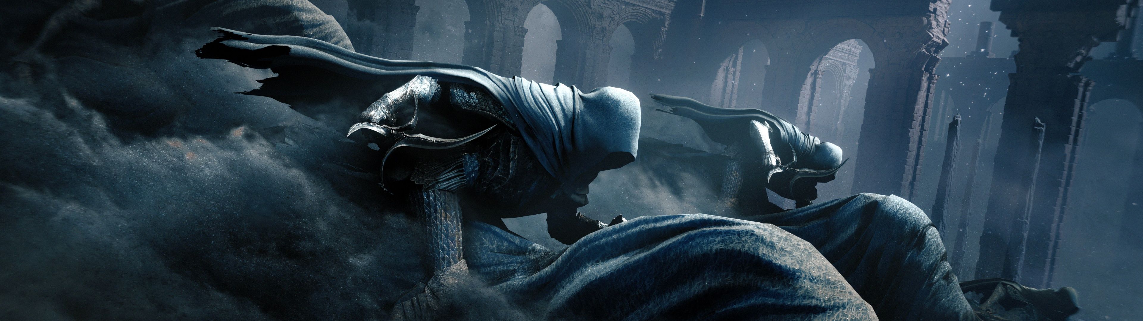 3840x1080 Elden Ring Night of Black Knives 8K Wallpaper