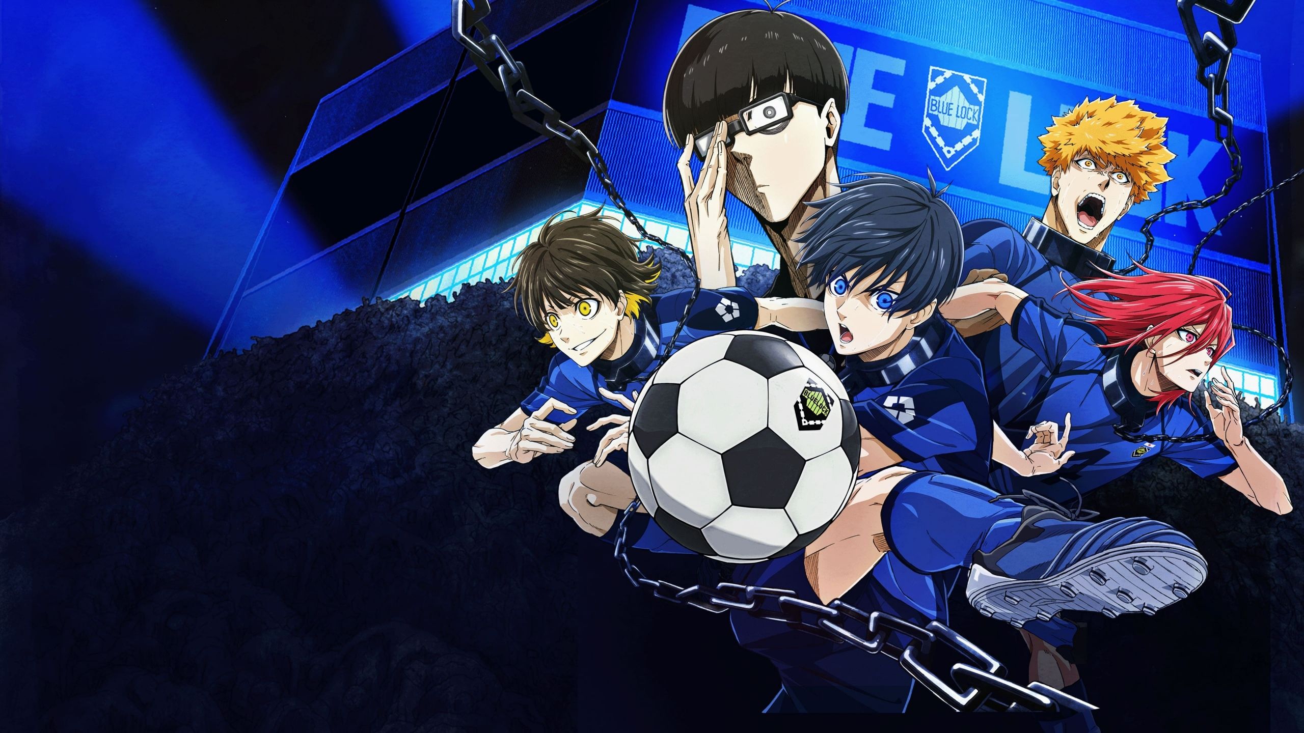 2560x1440 Blue Lock Wallpaper 4K, Season Anime series