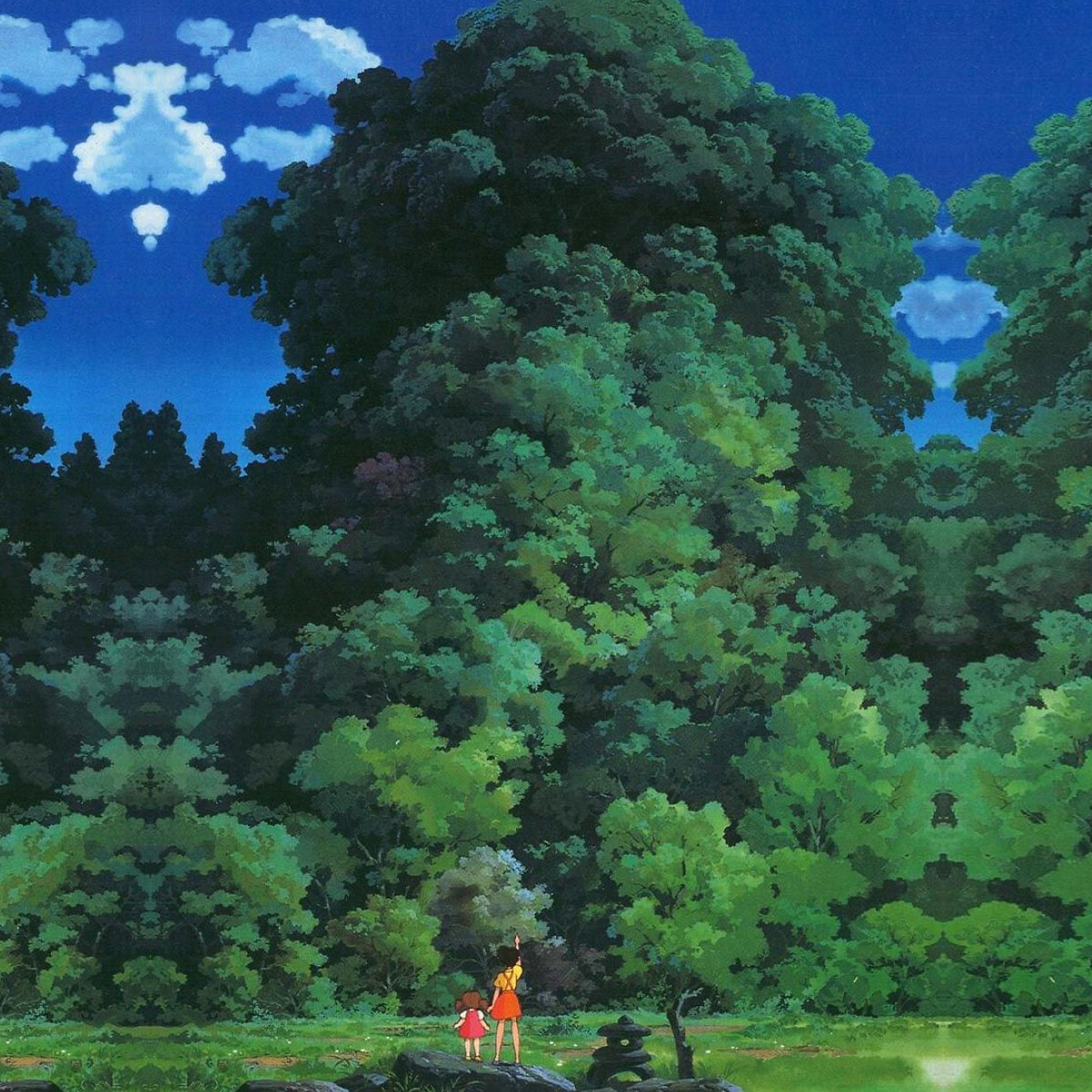 2732x2732 Ghibli iPad Wallpaper