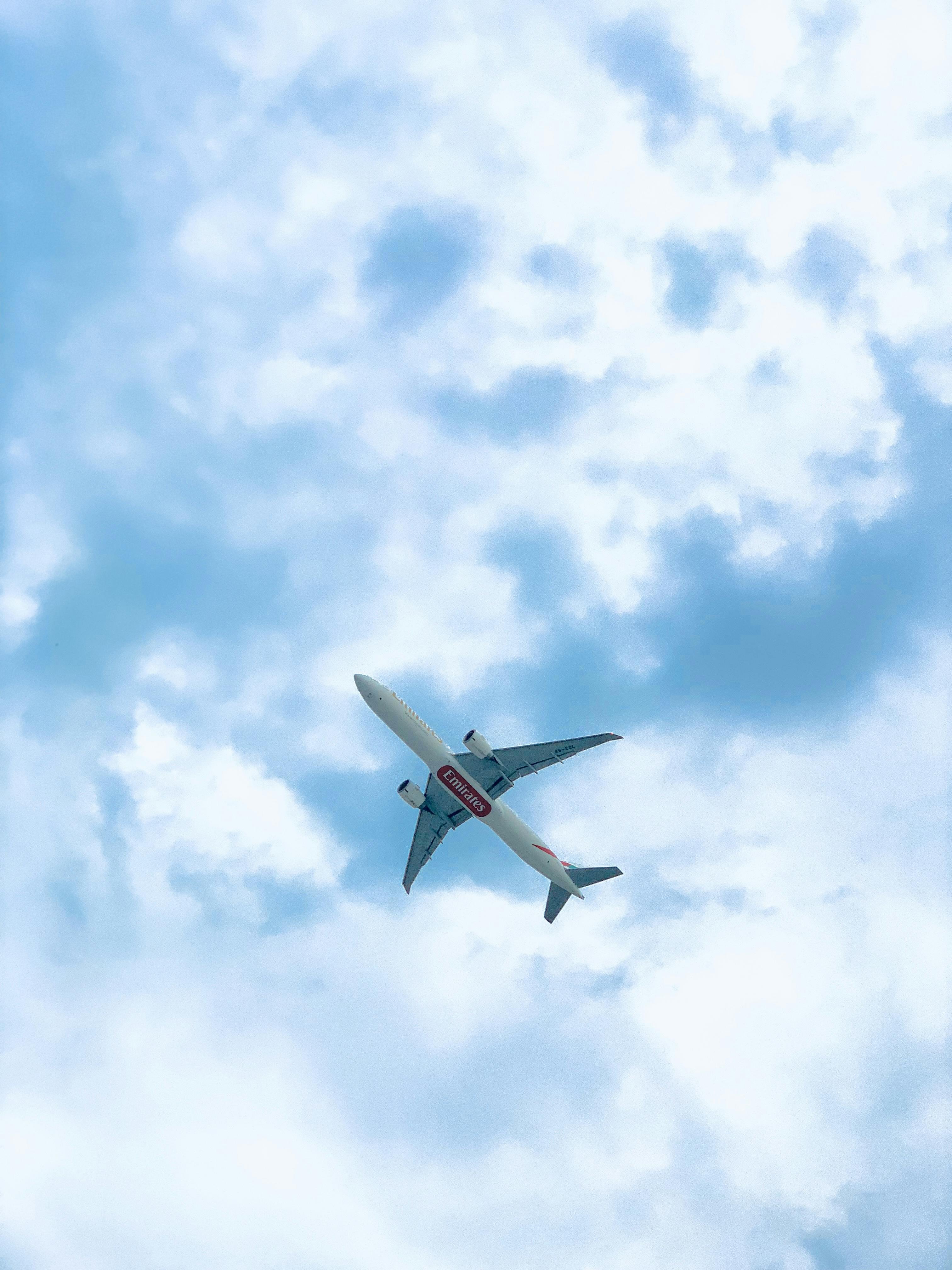 3024x4032 Plane In Sky Wallpaper