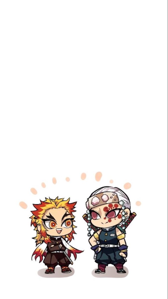 676x1200 Rengoku Chibi Wallpaper