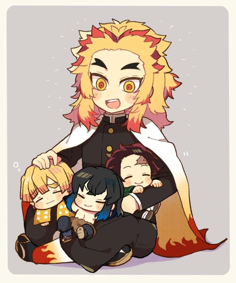 900x1079 Rengoku Chibi Wallpaper