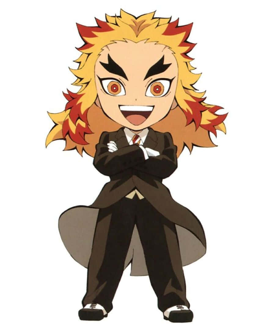 900x1077 Rengoku Chibi Wallpaper