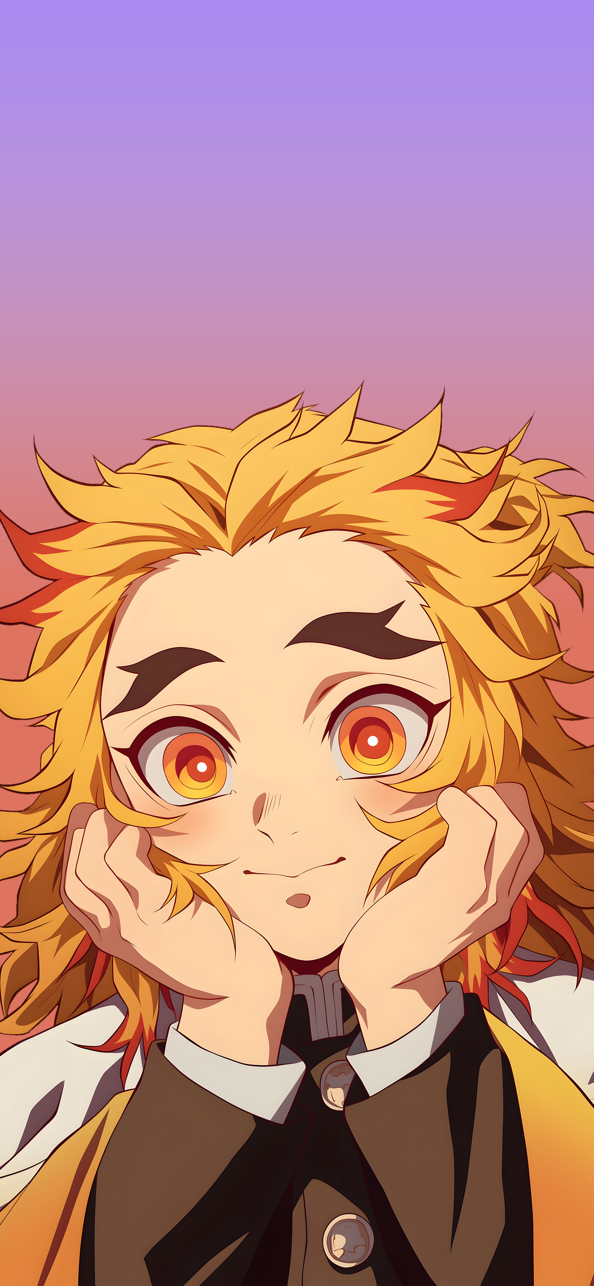 2000x4329 Rengoku Demon Slayer Happy Wallpaper Anime Wallpaper