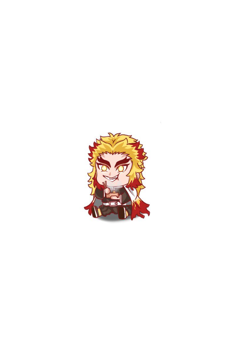 797x1234 Rengoku Chibi that I drew a while back!