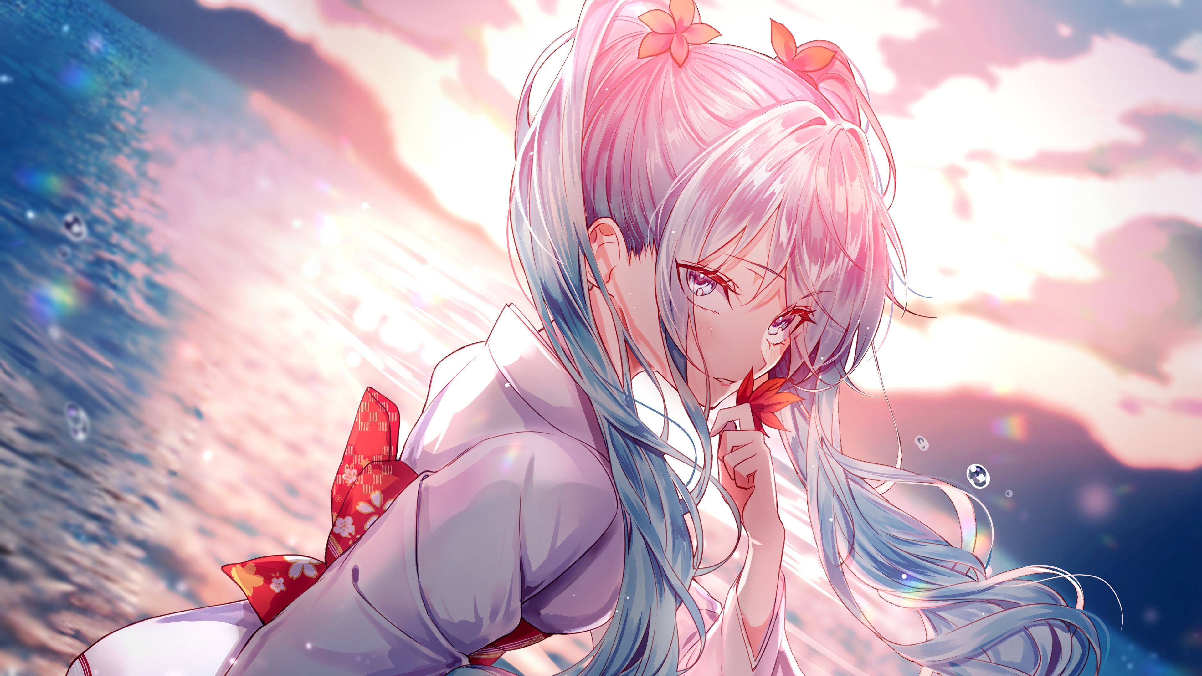 3840x2160 Anime Girl Wallpaper