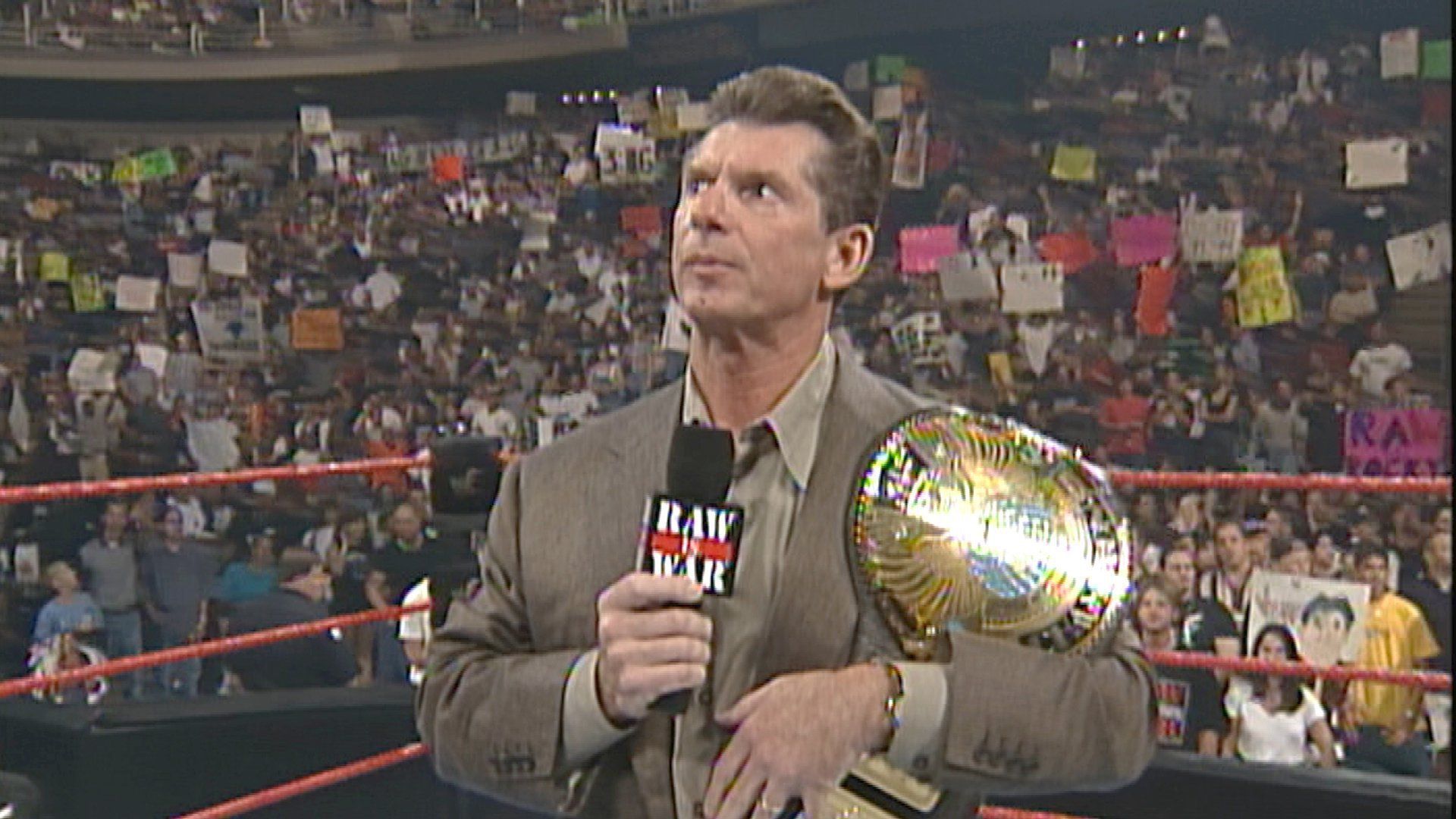 1920x1080 Mr. McMahon makes his first appearance as WWE Champion: Raw, Sept. 1999